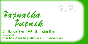 hajnalka putnik business card